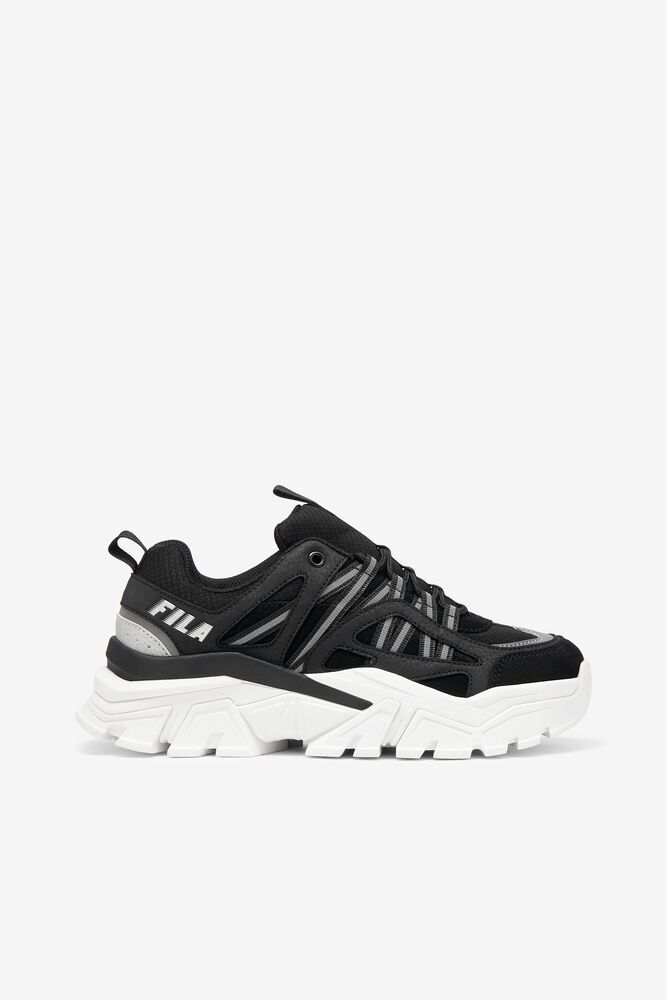 Fila Vitalize Black/White Sneakers Womens - NZ 52073-NOGW